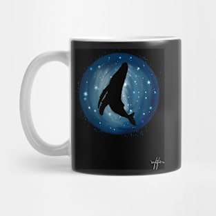 Spacial Humpback Whale - Black Mug